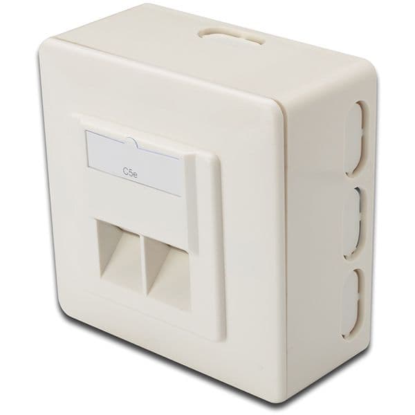 Digitus Tomada Encastravel Cat 6A Blindada RJ45 White - DN-9007-S-1