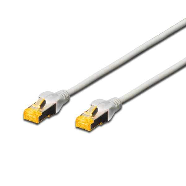 DIGITUS CHICOTE CAT6A SFTP LSZH 0.5MT CINZA