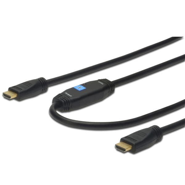 Digitus Cabo Hdmi High Speed W/ethernet & Amplifier Gold 10MT