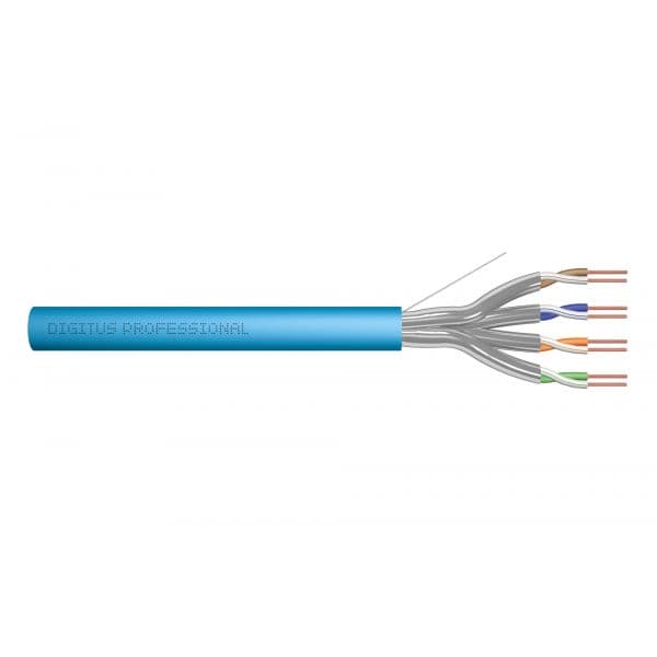 DIGITUS DK-1624-A-VH-1 Cabo de Rede Cat6a U/FTP 100m Azul