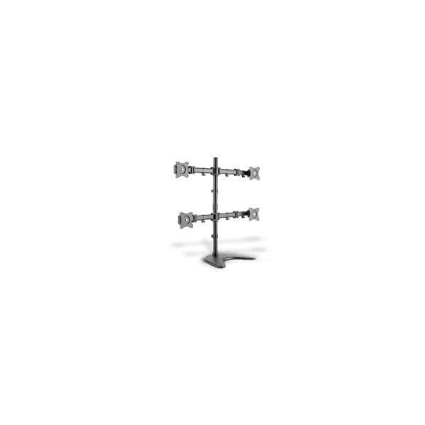 Digitus Quad Desk Stand/Clamp Mount black 15-27" 4x8Kg VESA max. 100x100 - DA-90364