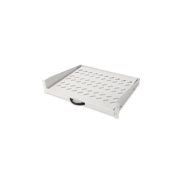 Digitus 2U Extendib. Shelf for Cabinets From 450 mm Depth 88x483x352 mm, Up To 30 Kg, Grey (ral 7035) - DN-19-TRAY-2-450