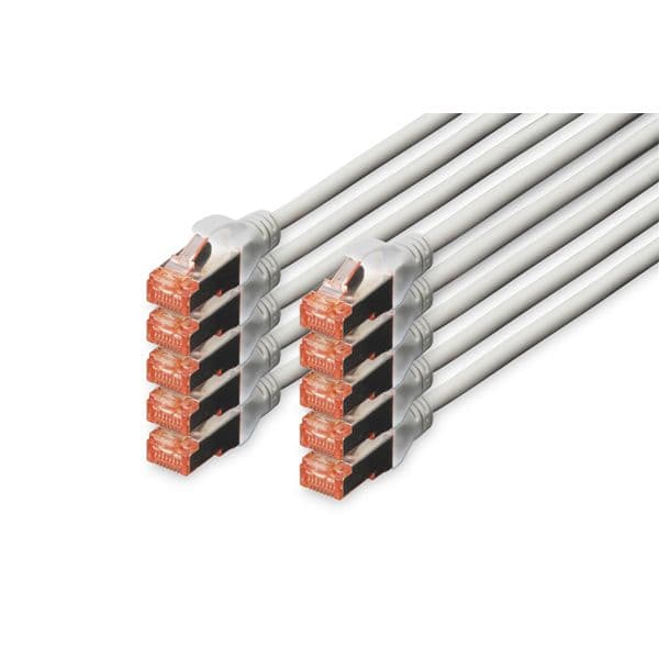 cabo de rede Digitus Professional 0.25m Cat6 S/FTP (S-STP) Branco