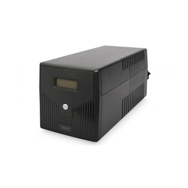UPS Digitus Fonte de Alimentação 1000 VA/600 W, 2x baterias 12V/7Ah, 4x CEE 7/7, USB, RS232, RJ45, LCD - DN-170074