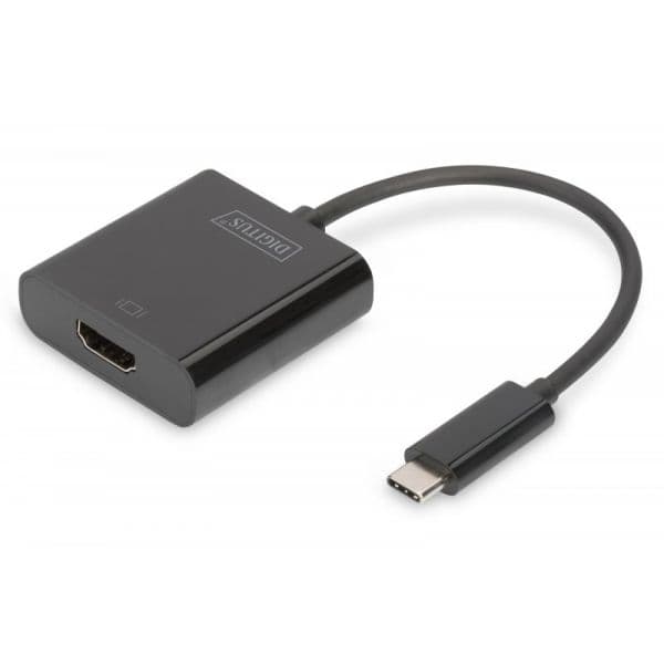 Digitus Adaptador USB-C para HDMI 4K Black - DA-70852