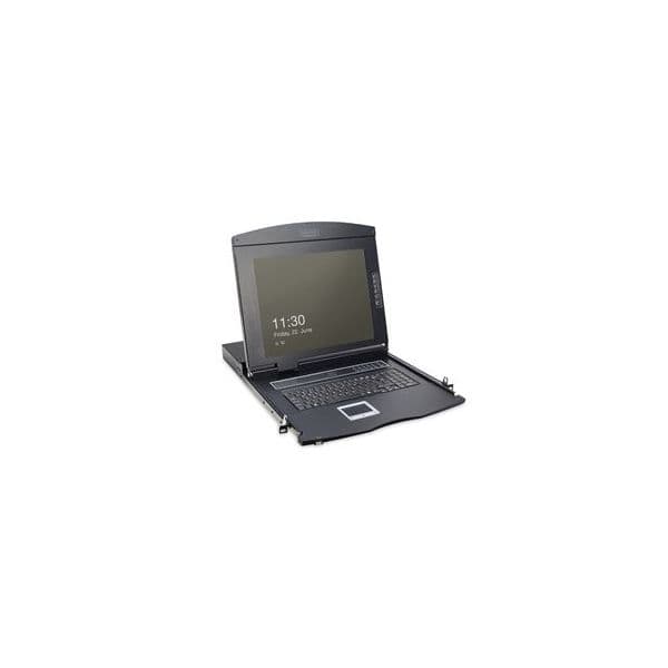 Digitus Modularized 43,2cm (17") TFT console without keyboard and KVM module, RAL 9005 black