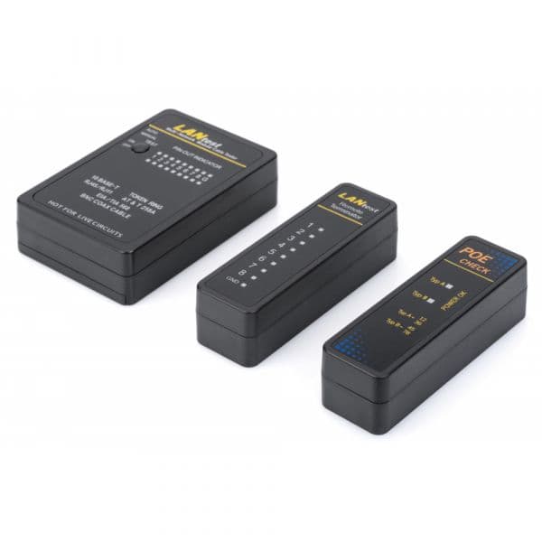 Digitus Cable Tester, Network, RJ45, Bnc Main Device, Remote Unit, Poe Tester, With Case - DN-14001-1