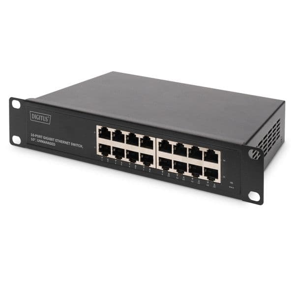 Digitus Switch 16-PORT Gigabit Ethernet 10" Unmanaged#promo Soho DN-80115