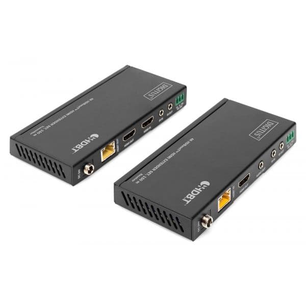 Digitus DS-55508 Extensor HDMI HDBaseT AV Transmissor e Recetor Preto, até 150m com Cat6A/7/8