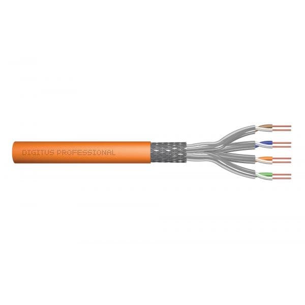 Digitus Cabo de Rede / Instalação Cat7 S/FTP 250m AWG 23/1 1200 MHz Simplex Laranja Dca LSOH