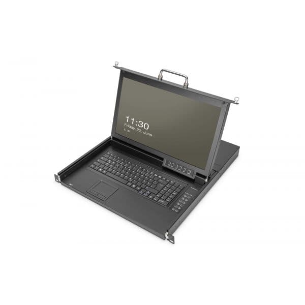Digitus DS-72220-2GE Consola KVM Modular 8 Portas VGA 17" Black