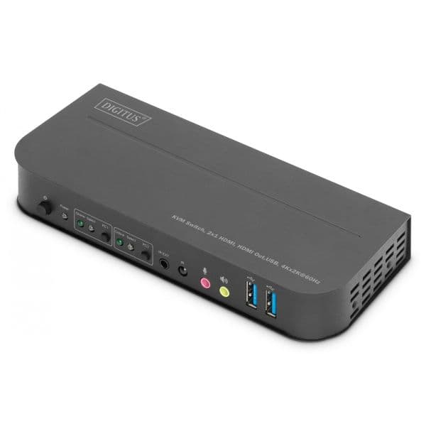 Digitus KVM Switch 2 Portas DS-12874 Black