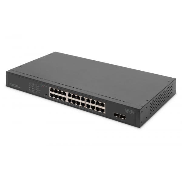 Digitus Switch 24 Portas Gigabit + 2 Portas Gigabit SFP DN-95348-2
