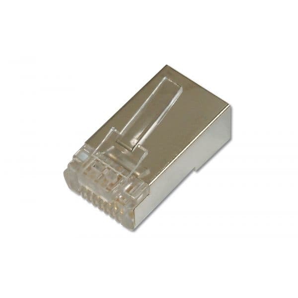 Digitus DN-219603 Ficha Modular Cat6 Blindada para Cabo de Rede Redondo 100 unidades