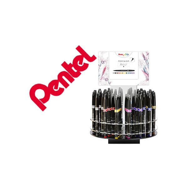 Pentel Expositor Artist Rotativo c/ 4 Duzias em 12 Sortido - OFF154687CE