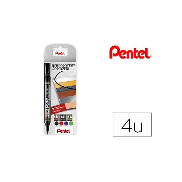 Edding Marcador Permanente N850 4 Cores 1 Un.