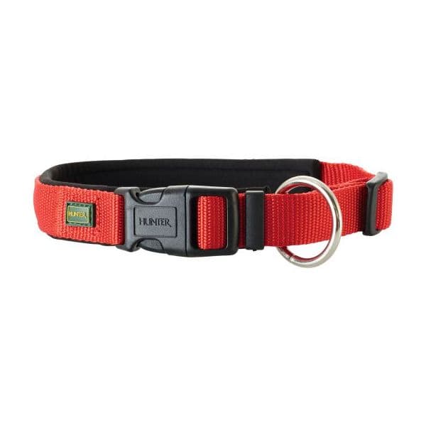 Hunter Coleira Neopren Vario Plus Nylon Vario Plus Cães em Verde Preto T-45