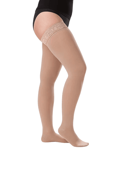 Meia Elástica Raiz da Coxa JUZO SOFT 2002 C/ Silicone (PE FECHADA, IV, NORMAL)