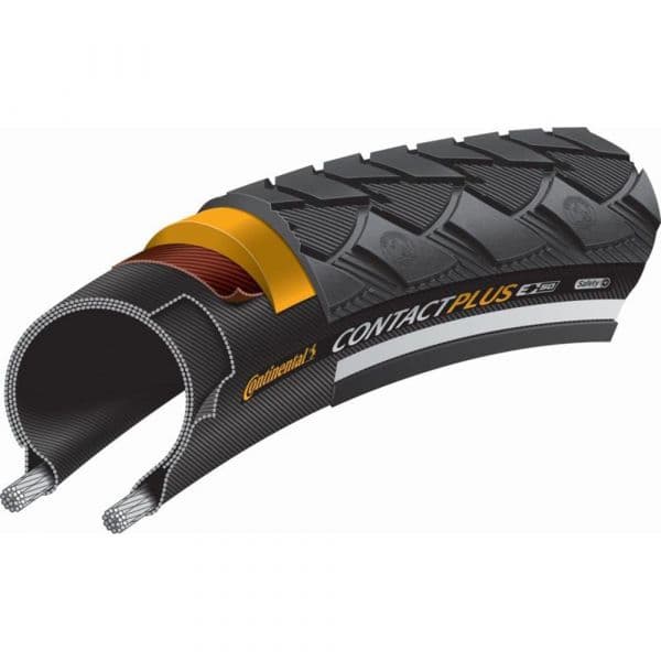 Continental Pneu Contact Plus Reflective Black 700 X 37