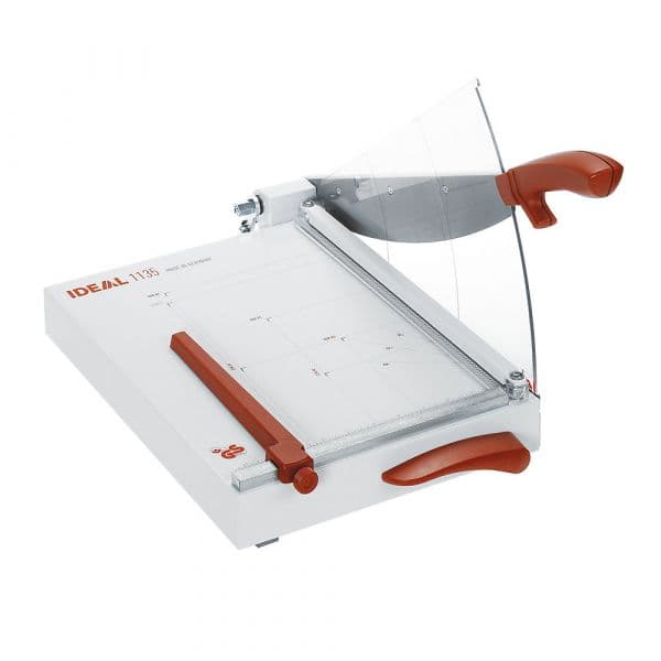 Ideal Guilhotina c/ Prensagem Automátic Easy-Lift sem Armação Inferior Vermelho Rubi / Cinza