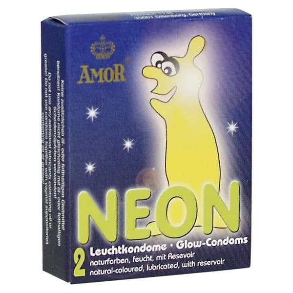 Amor Preservativos Neon x2