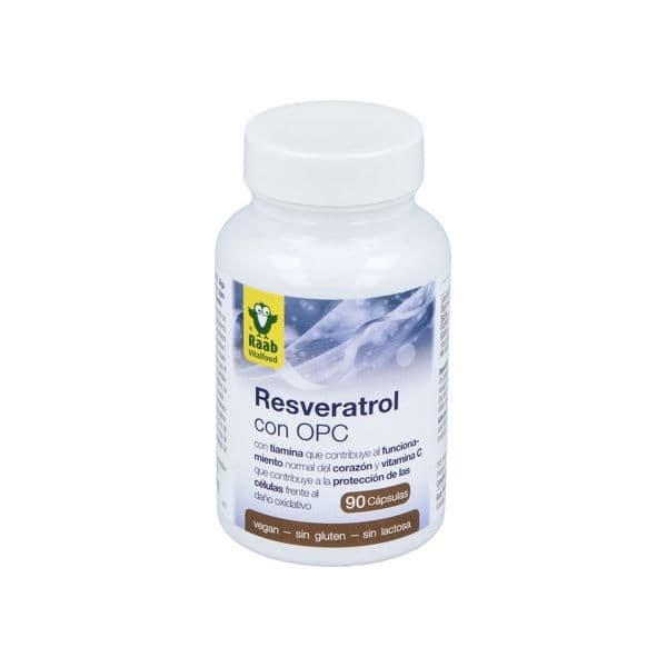 Raab Resveratrol com Opção Antioxidante 90 Cápsulas de 500mg