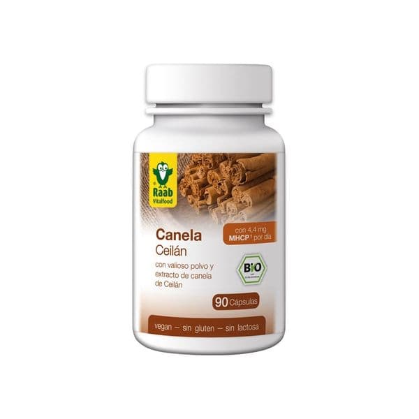 Raab Canela Orgânica 90 Cápsulas de 450mg