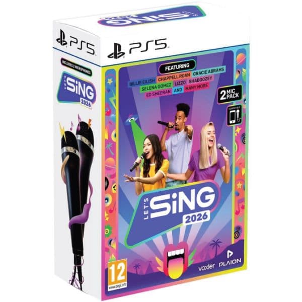 Let's Sing 2026 + 2 Microfones PS5
