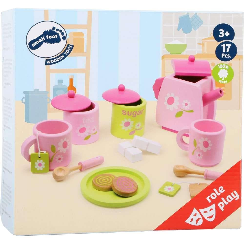 Conjunto de Chá Small Foot Tea Set Floral Rosa