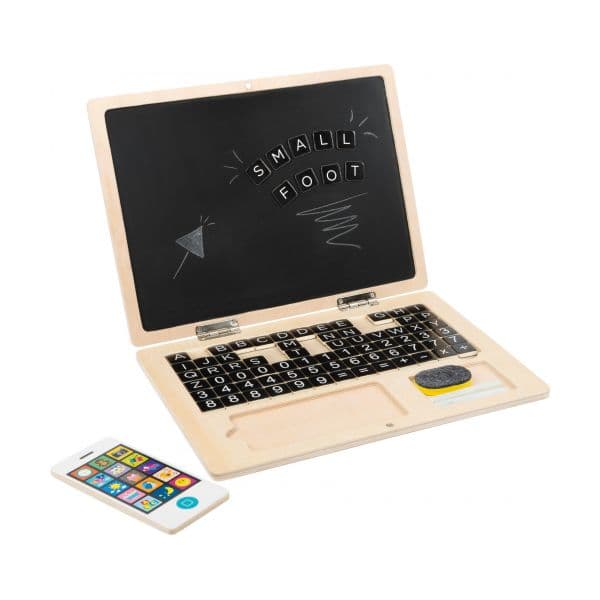 Small Foot Computador de Madeira com Quadro Magnético