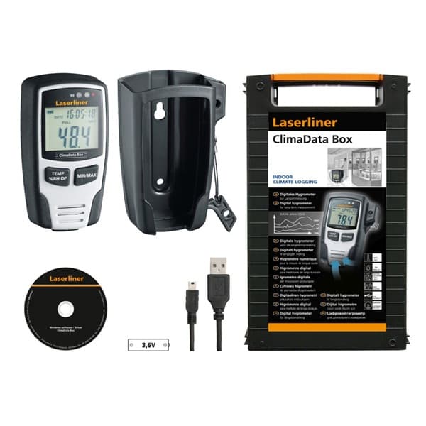 Medidor de Humidade ClimaData Box Laserliner 082.031A