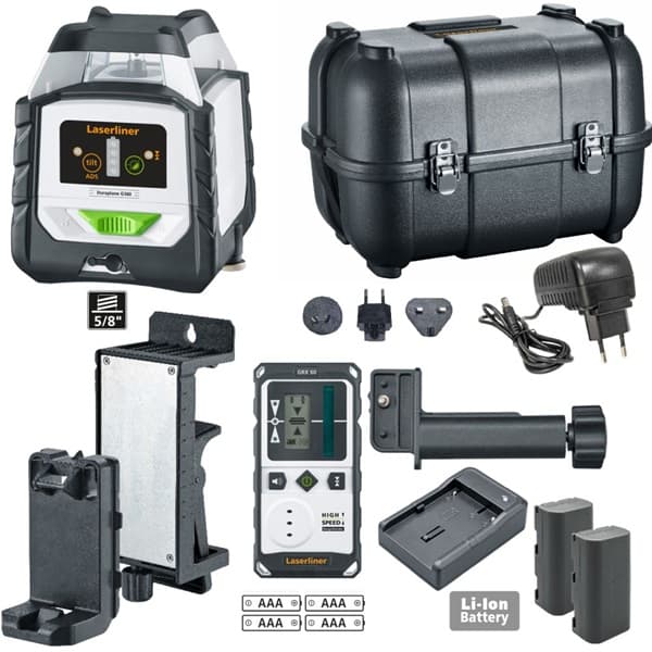 Laser Híbrido 360º Verde Duraplane G360 Set 175cm Laserliner 052.555A