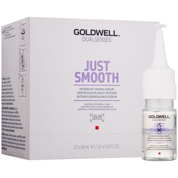 Goldwell Dualsenses Just Smooth Sérum Suavizante Cabelos Crespos e Inflexíveis 12x18ml