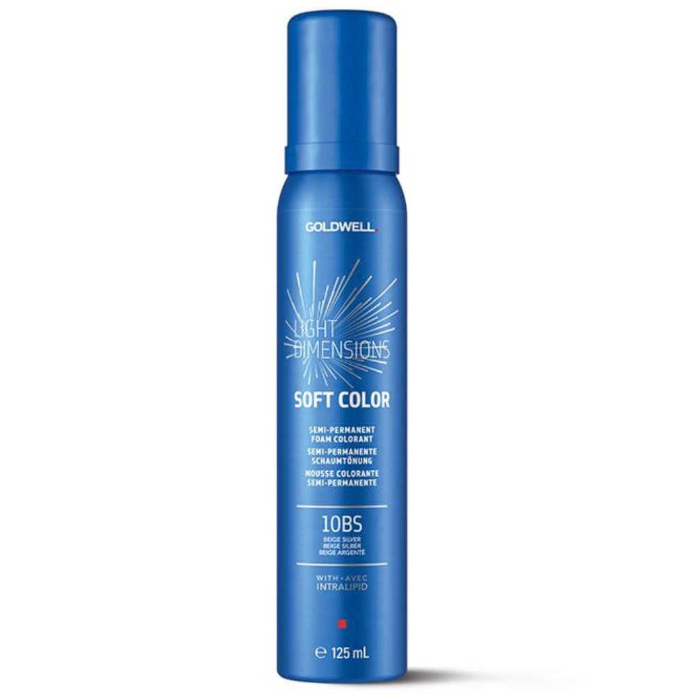 Goldwell Lightdimensions Soft Color Espuma Colorante Semi-permanente Cabelo Louro Tom 10-Beige Silver 125 ml