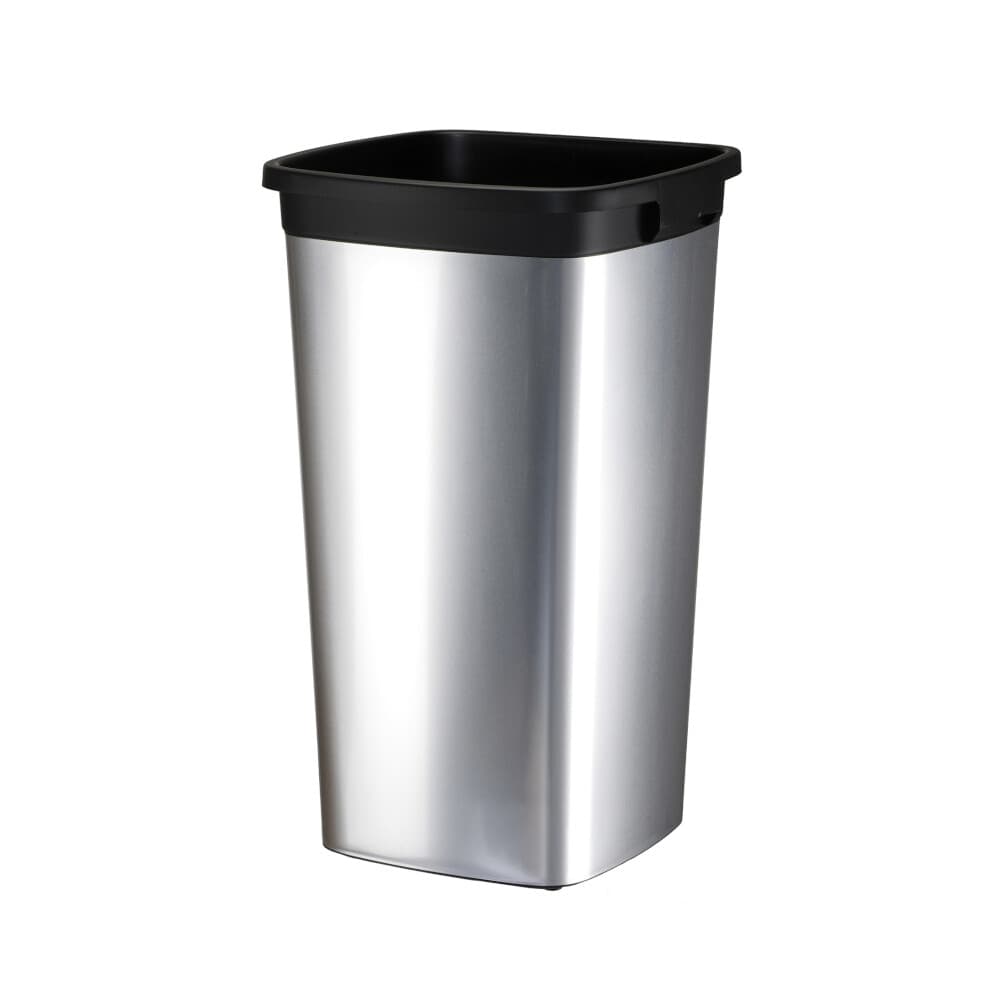 Balde 60l Quadrado Iris Pl stico Cor Met lico S/tampa