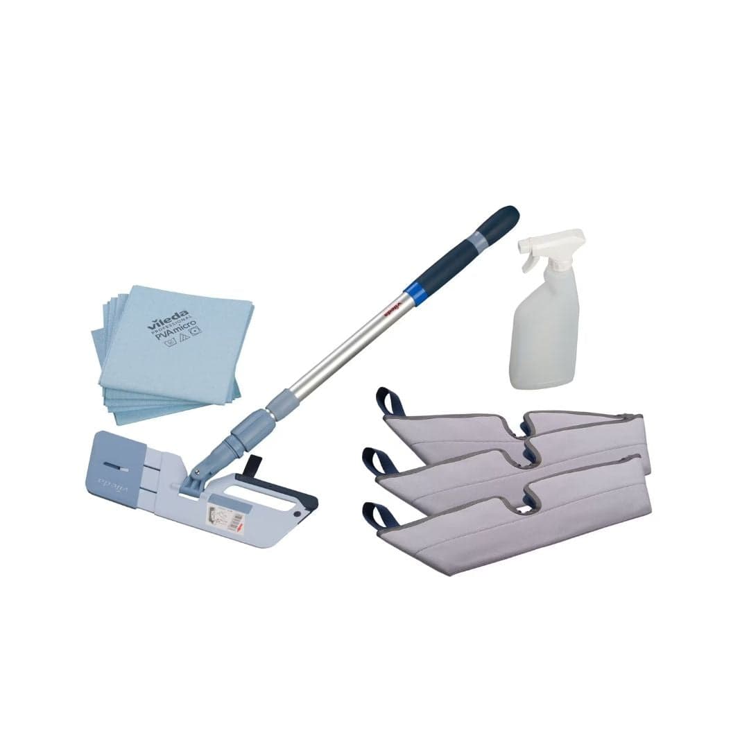 Vileda Professional Kit Limpeza de Interiores – Sistema Completo para Superfícies Interiores