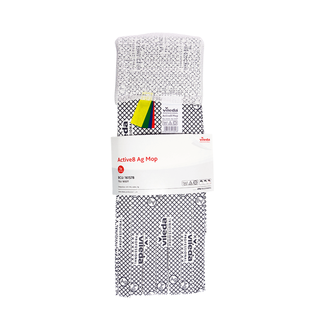 Vileda Active8 Ag – Esfregona Industrial de Tiras para Limpeza de Pavimentos