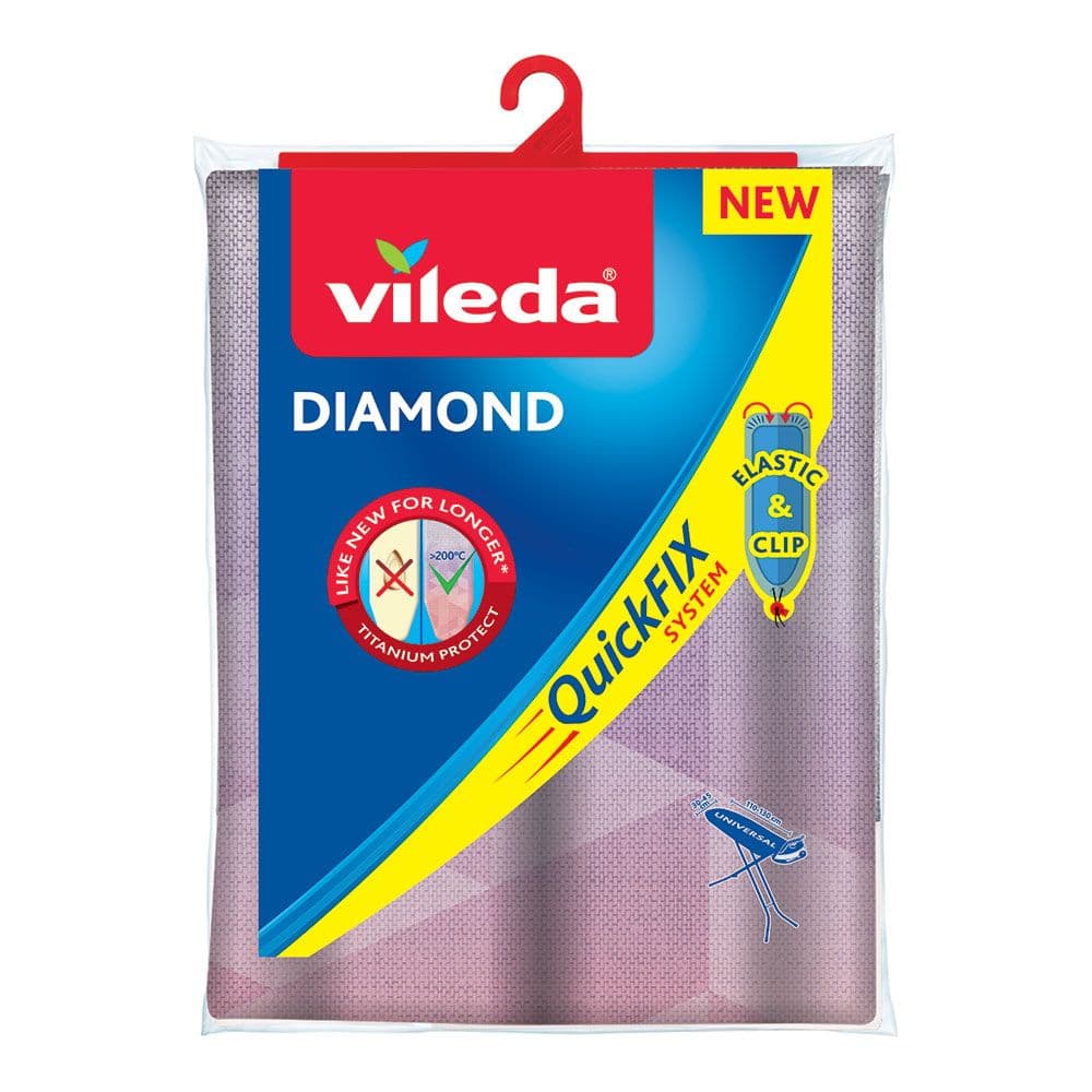 Vileda Capa para Tábua de Passar Diamond 173333 130x45cm Preto