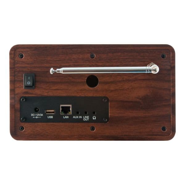 Imperial Rádio Portátil Dabman i150 Híbrido Compacto DAB+ / FM / Internet, Wood Look, Castanho