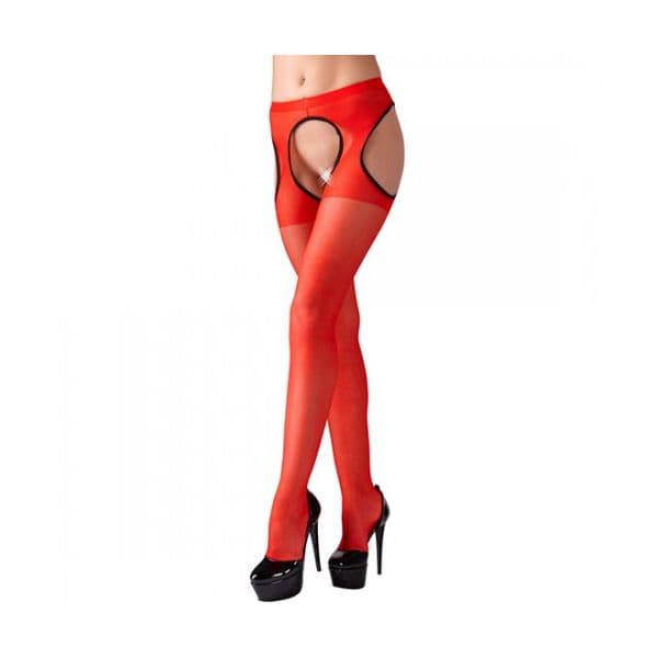 Cottelli Collection Collants Abertos Vermelhos - 2303XX
