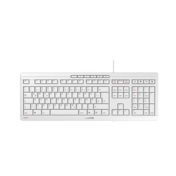 Teclado Cherry Stream Branco/cinza, Us-english Layout + Euro - JK-8500EU-0