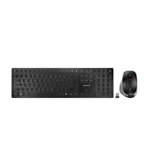 Teclado Cherry DW 9500 SLIM Rato + Teclado Sem Fios QWERTZ German Black/Grey