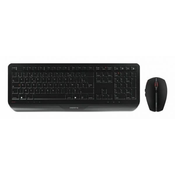 Teclado Cherry Gentix Rato Sem Fios Alemão/Francês Preto