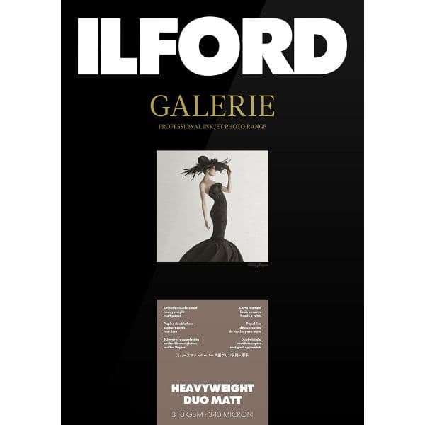 Ilford Papel Galeria Prestige Heavyweight Duo 310g A3+ 50F Mat