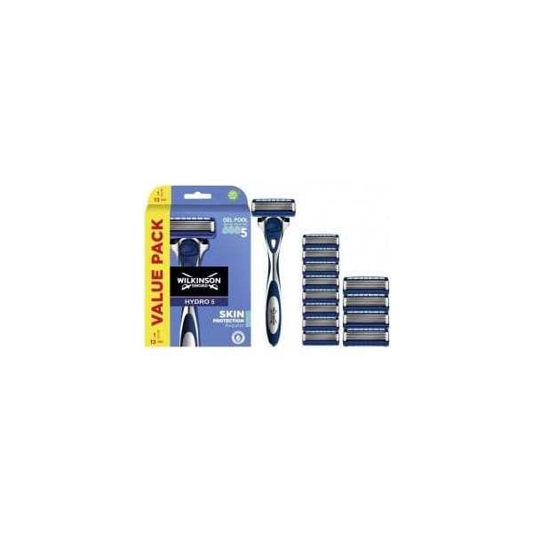 Pack Wilkinson Sword Hydro 5, Lâmina de Barbear Hydro 5 Blue + 13 recarga de Lâmina de Barbear de 5 Hojas 7004022C