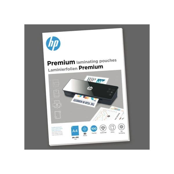 HP Bolsa de Plastificação Premium, A4 (228 mm x 303 mm), 80 Mícrones, 100 Unidades pack 100 folhas - 727671