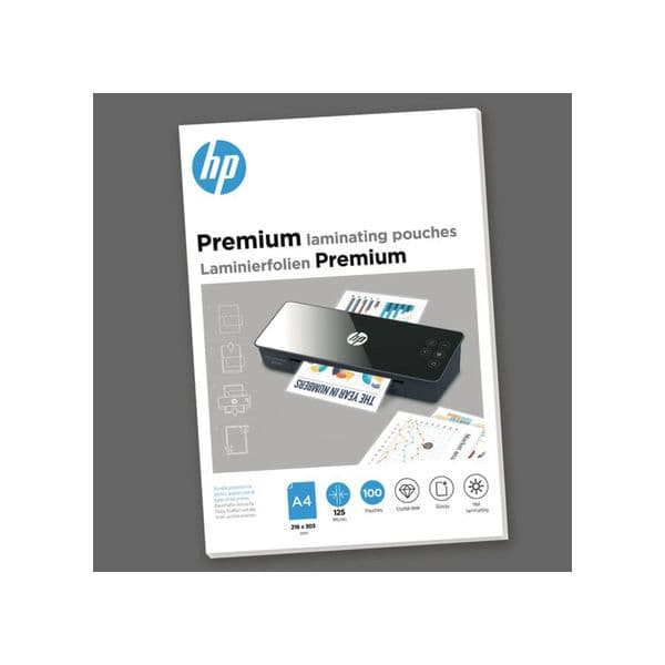 HP Folhas de Laminação Premium A4 125 Micras 100 Unidades