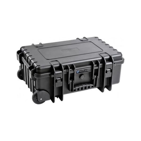 B&W Outdoor Case Type 6600 B + Padded Divider RPD Black