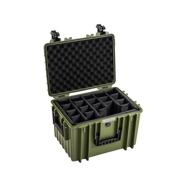 B&w Outdoor Case Tipo 5500 Divis?rias Remov?veis Verde - BWPP379BGRPD