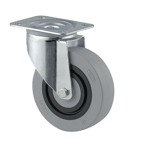 Tente Roda de Poliamida, Cinzento, Ø X Largura da Roda 125 X 36 mm, Roda Orientável - M1024297-969165
